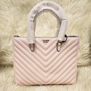 Victoria's Secret Pink V-Quil Satchel/Crossbody Bag
